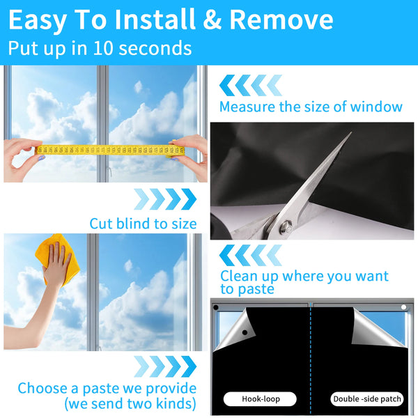 Easy Stick-On Blackout Blinds